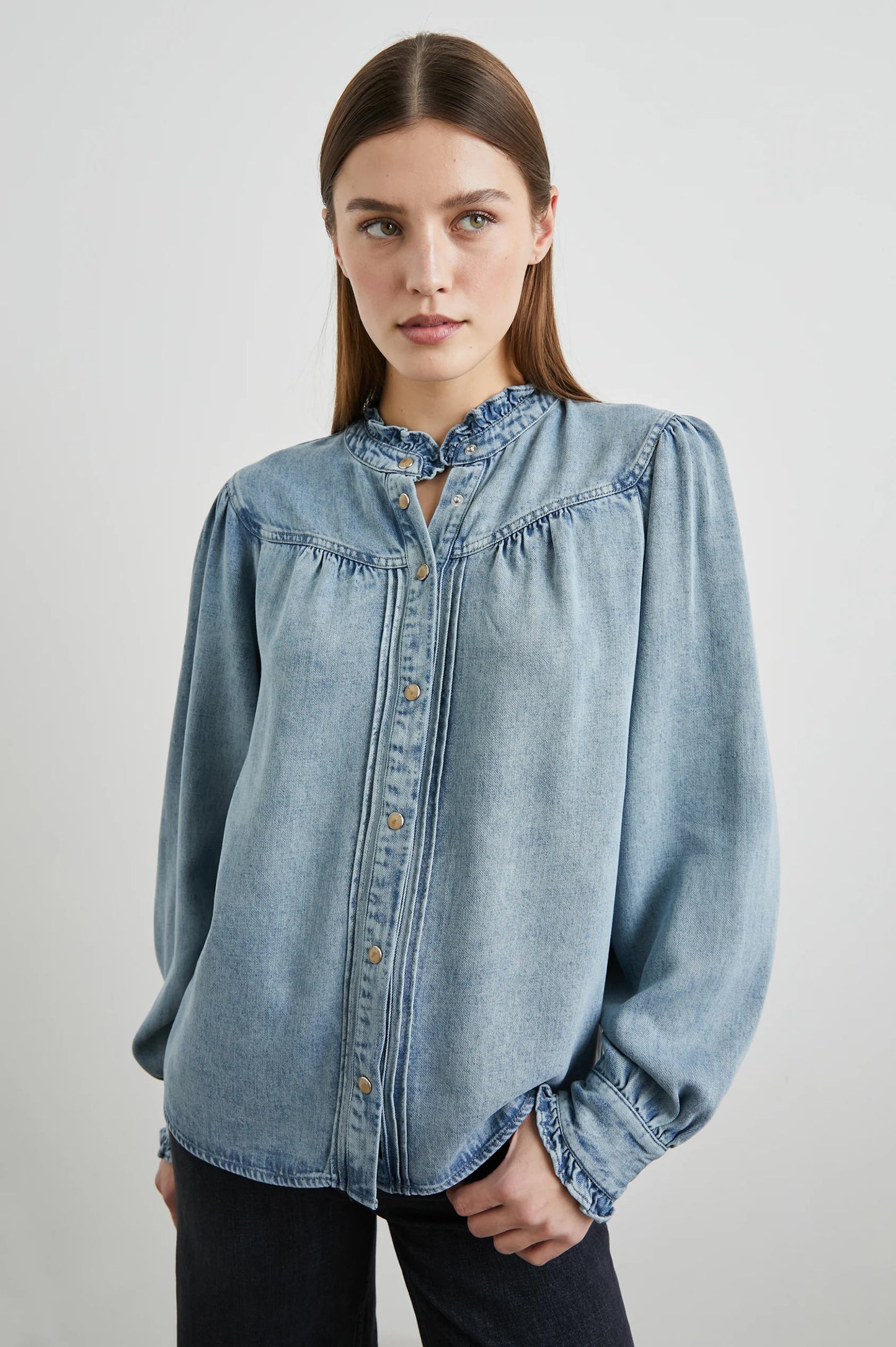 Alanna Shirt in Antique Indigo by Rails