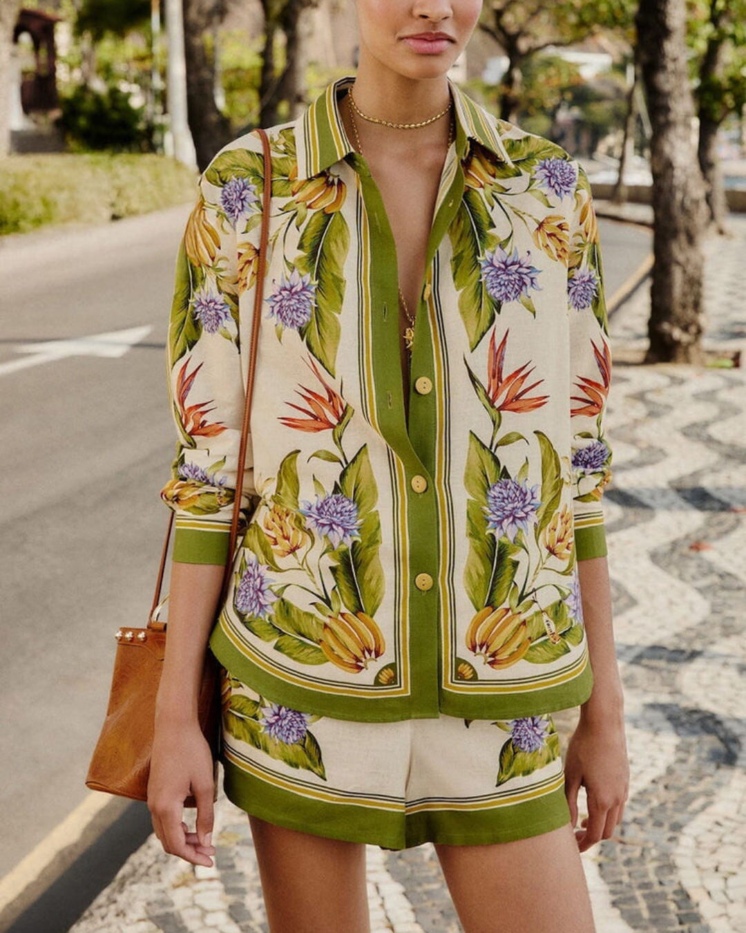 Tropical Scarf Sand Shorts by FARM Rio