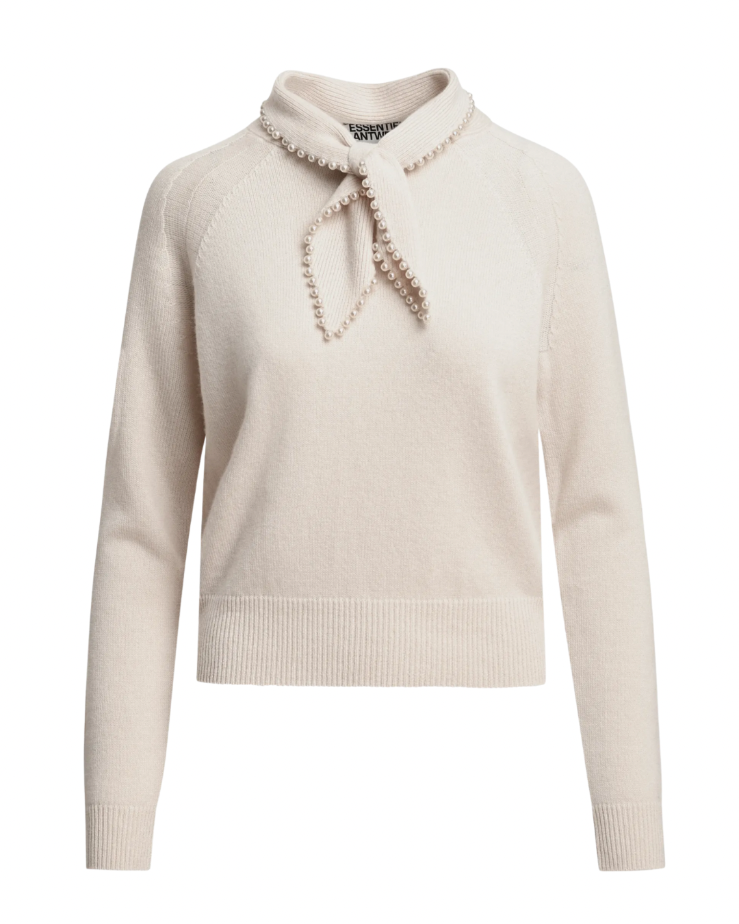 Kasa Pullover with Beads in Off White by Essentiel Antwerp