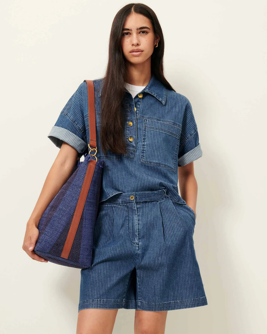 Santa Port Bermuda Shorts in Regate Blue by Sessùn