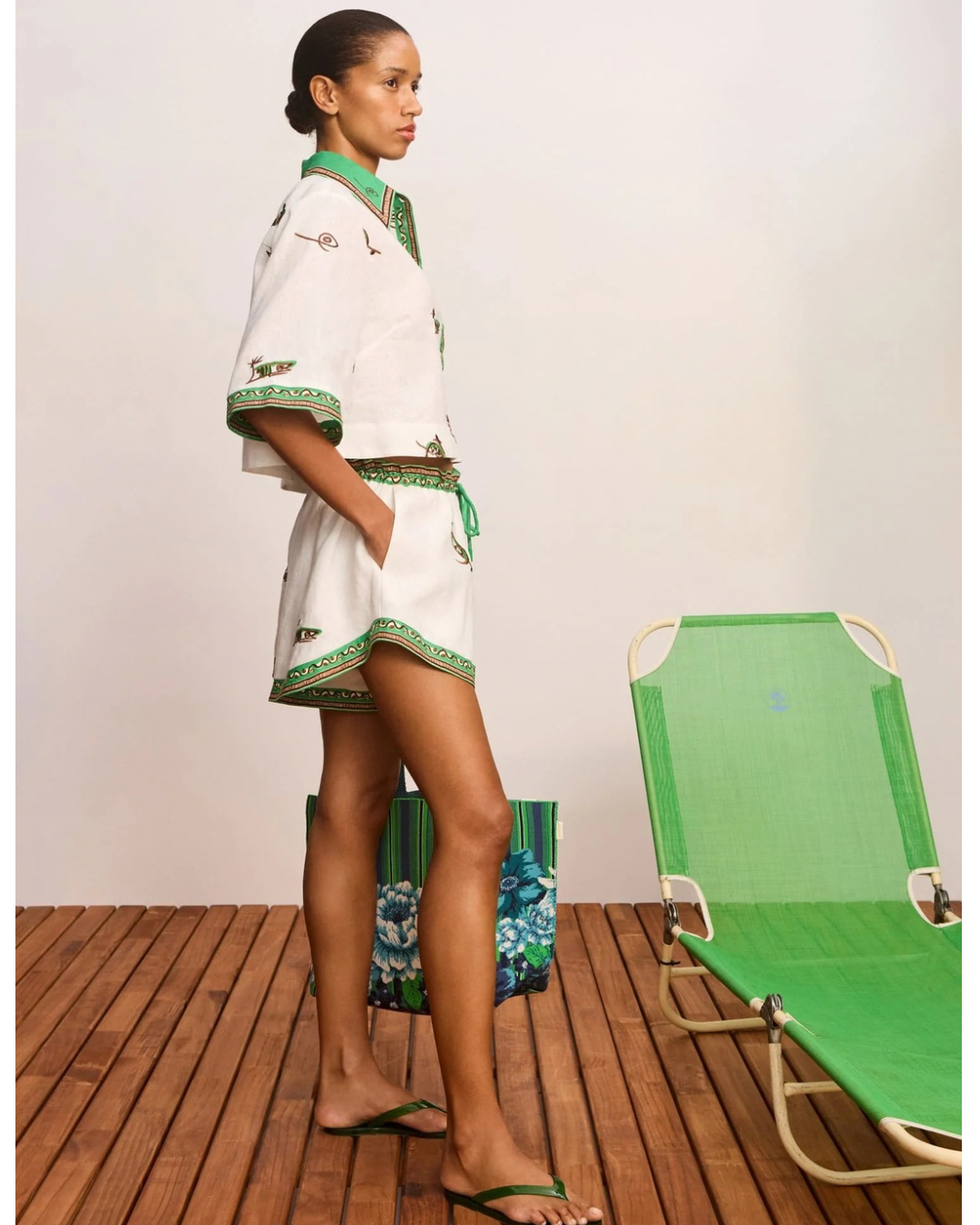 Wanda Embroidered Shirt by Alemais