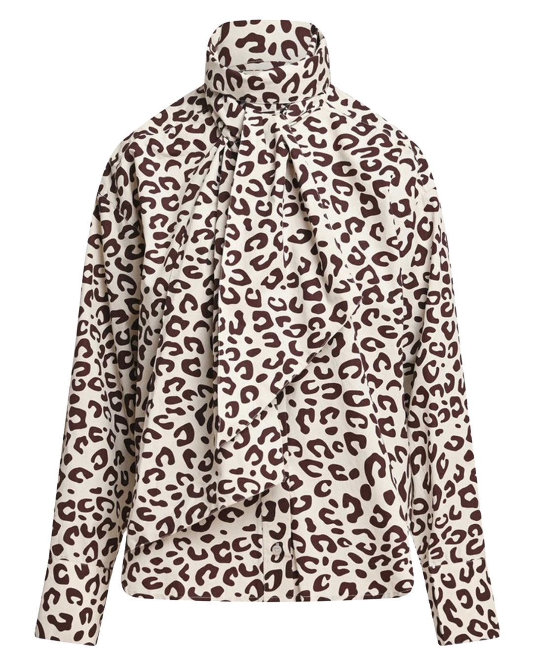 Khaleesi Pussy Bow Tie Shirt in Bear Me by Essentiel Antwerp