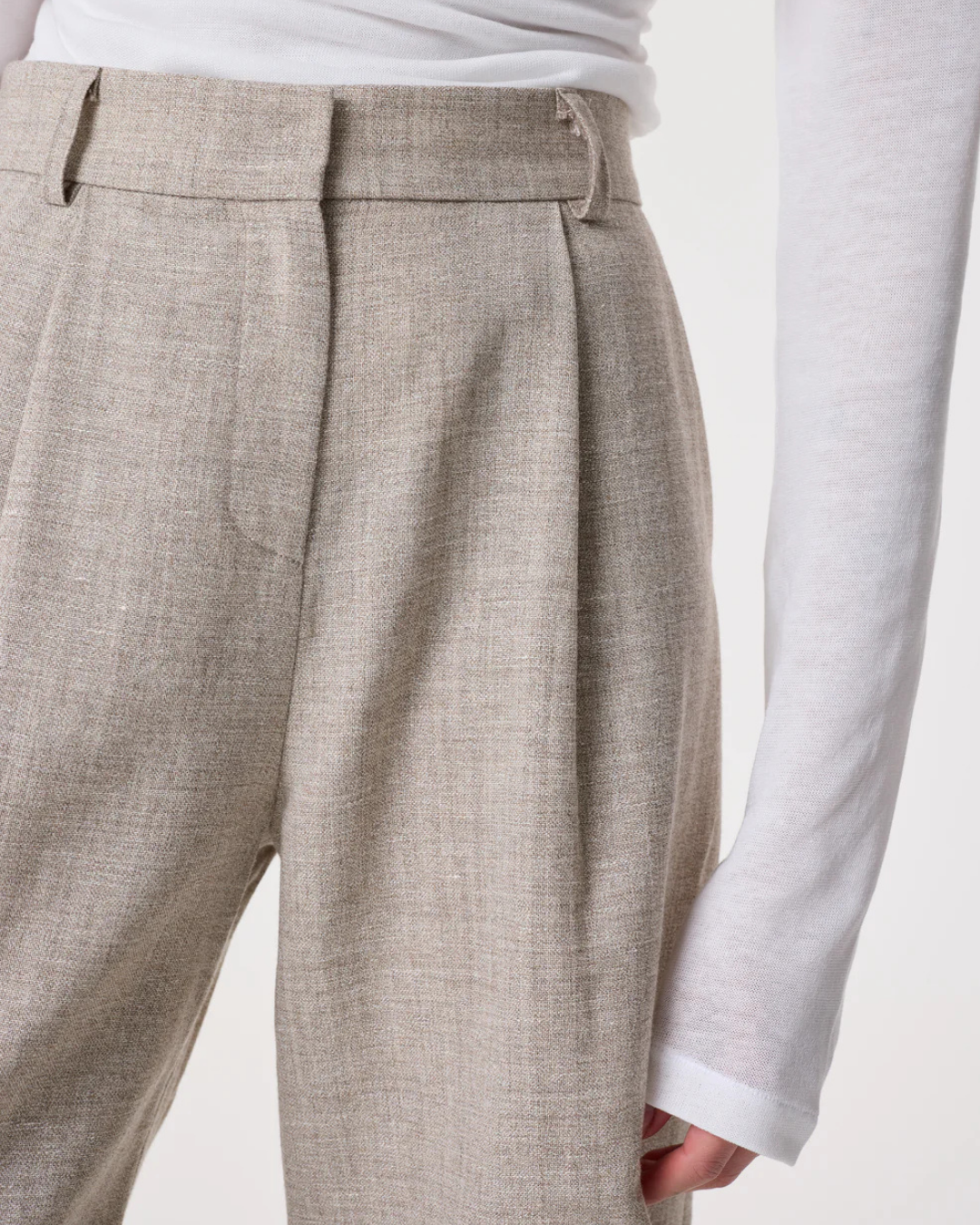 Chiara Undyed Trousers in Grey by AKYN