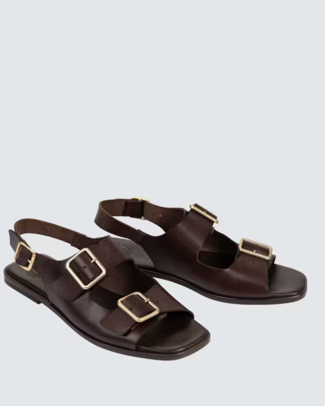 Portobello Leather Sandal in Bitter Chocolate by Penelope Chilvers