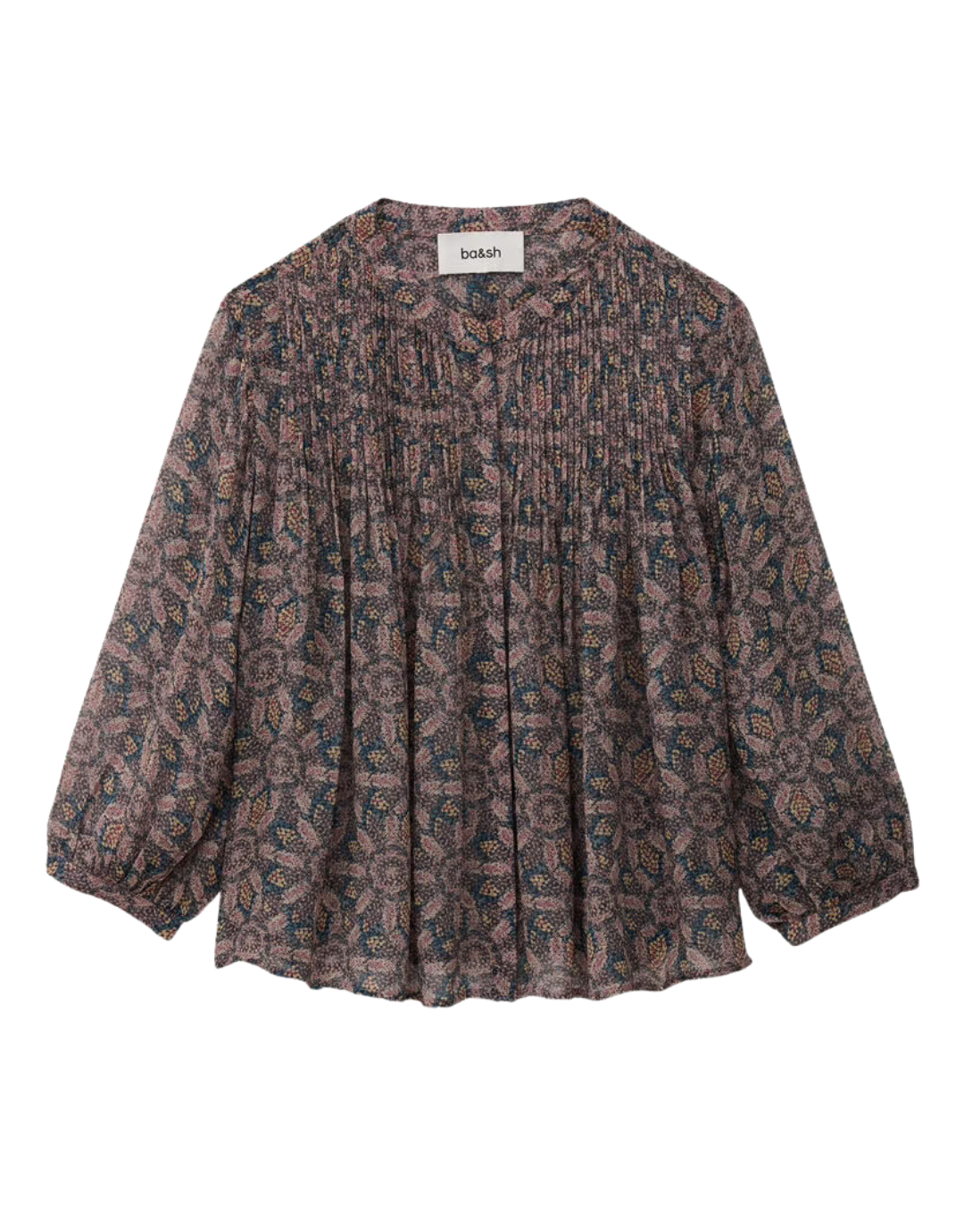 Tazio Chemise Blouse in Blue by BA&SH