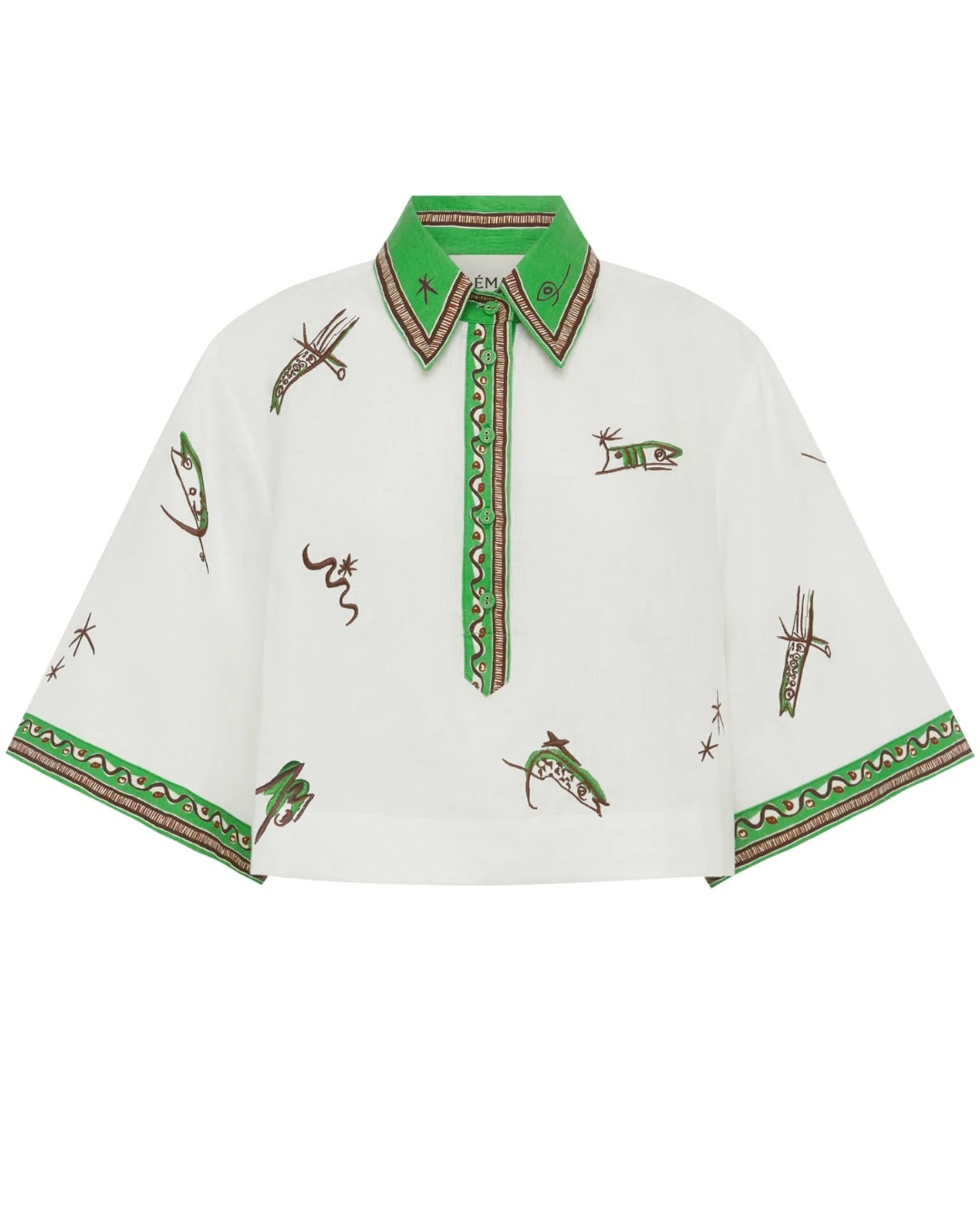 Wanda Embroidered Shirt by Alemais