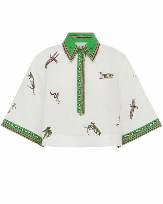Wanda Embroidered Shirt by Alemais