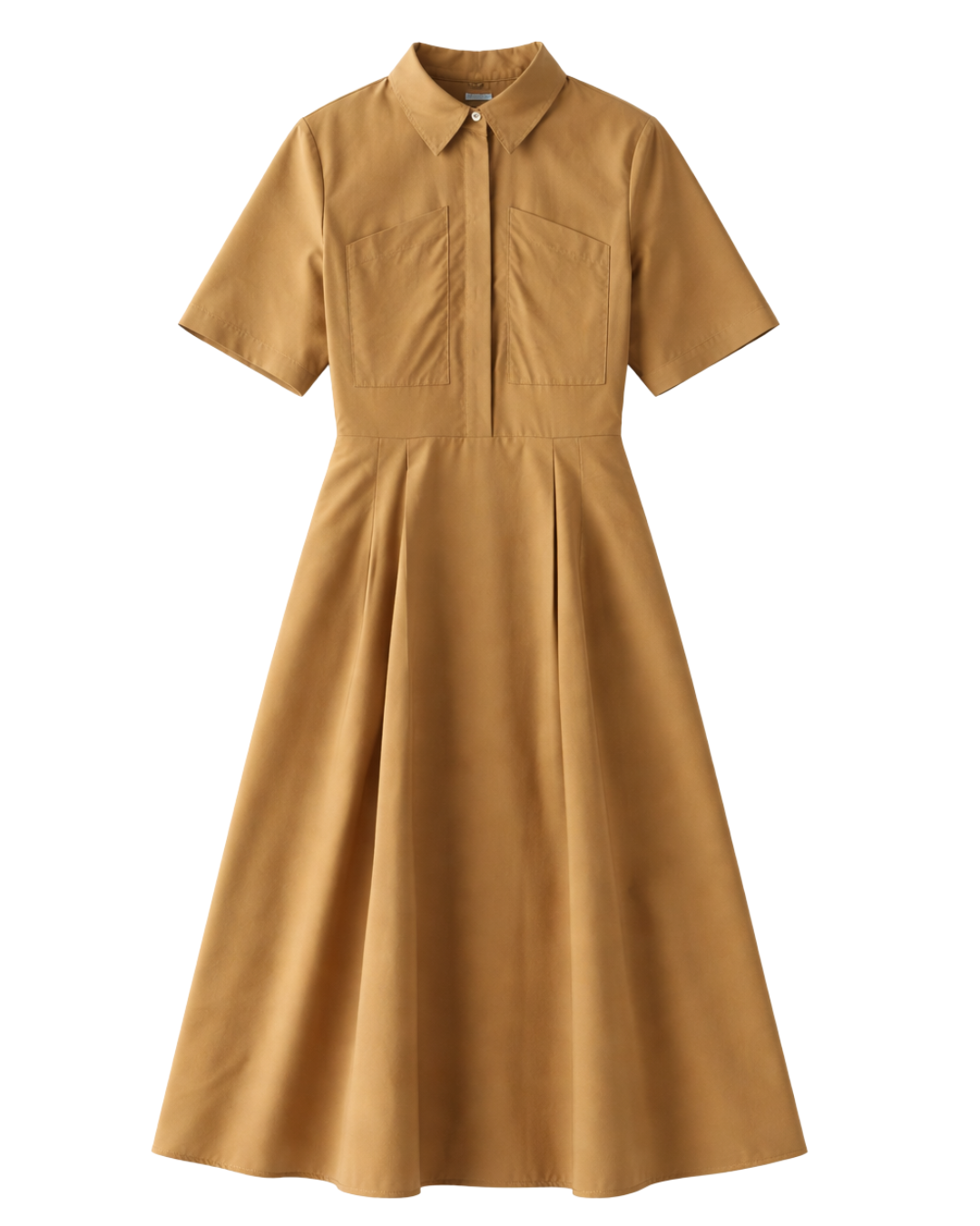 Calliope Dress in Cocoa Cotton Tencel by Foemina