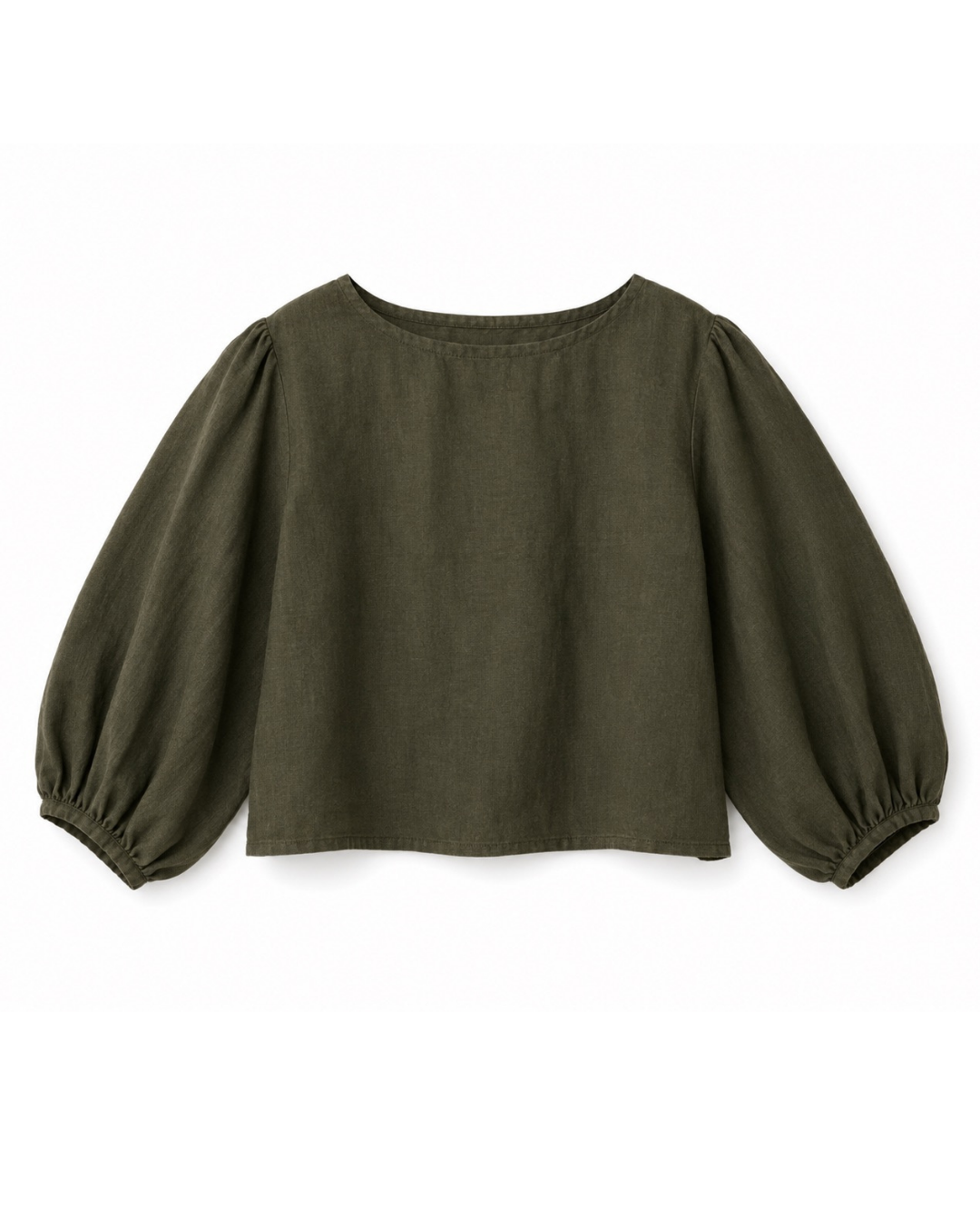 Demi Linen Top in Khaki by Lilly Pilly