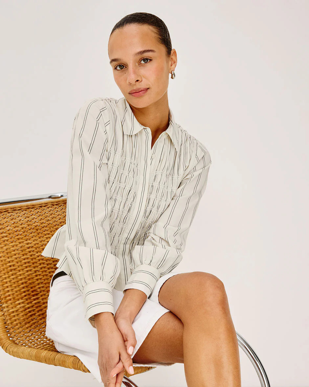 Bradshaw Top in Palma Stripe by Rails