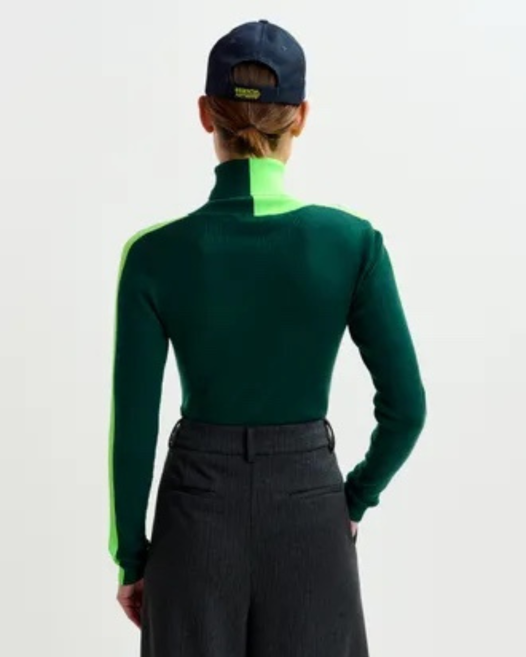 Iffort Two Tone Wool Blend Turtleneck Sweater in Paula’s by Essentiel Antwerp