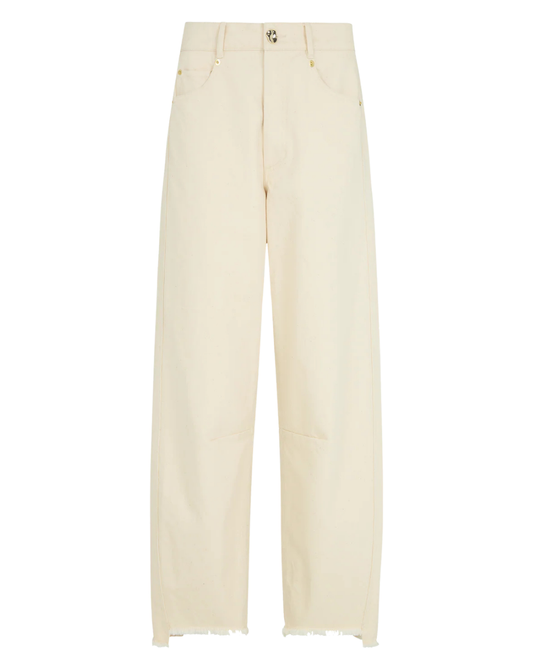 Blake Barrel Jeans in Ecru by AKYN