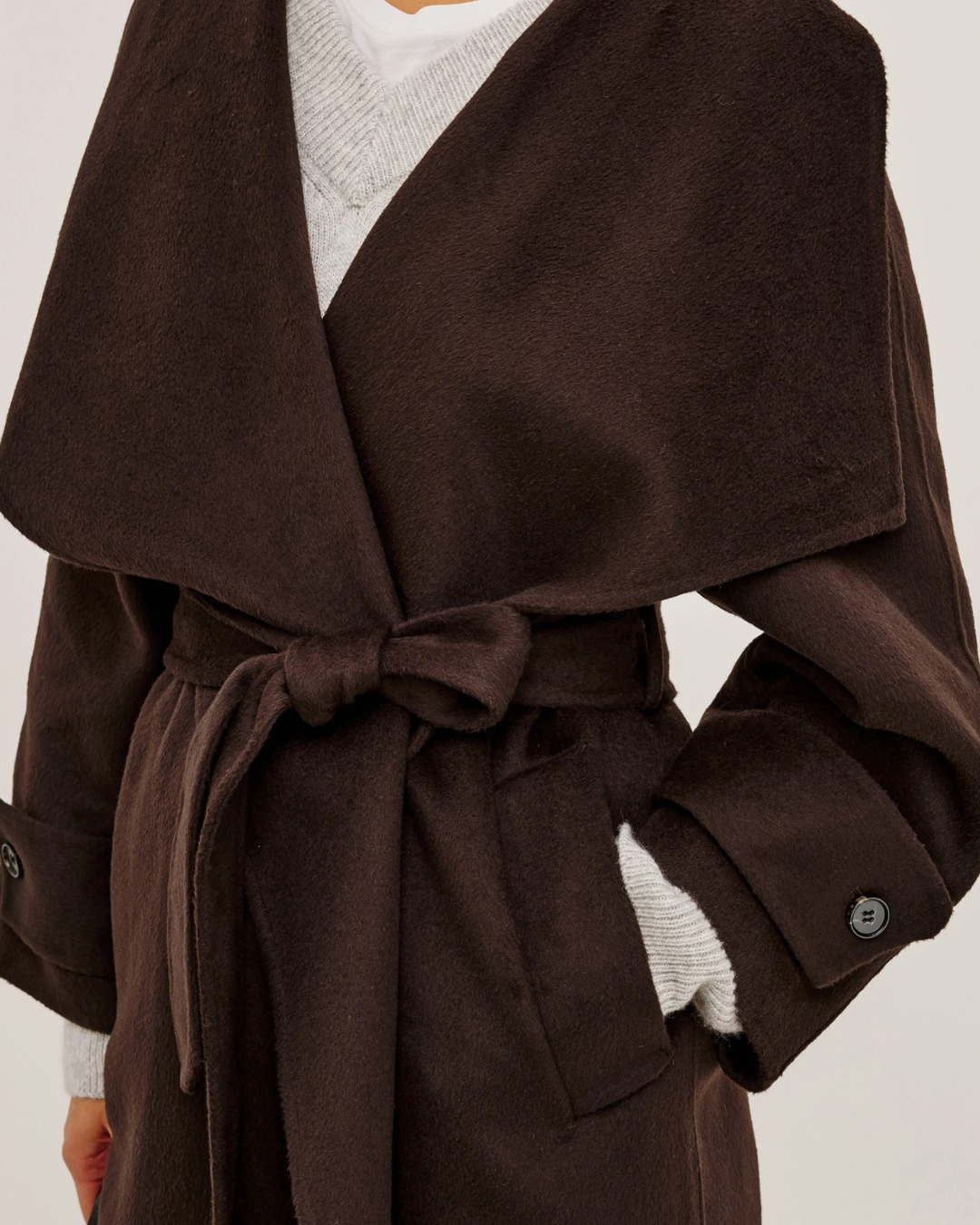 Celeste Coat in Chocolate by Rails