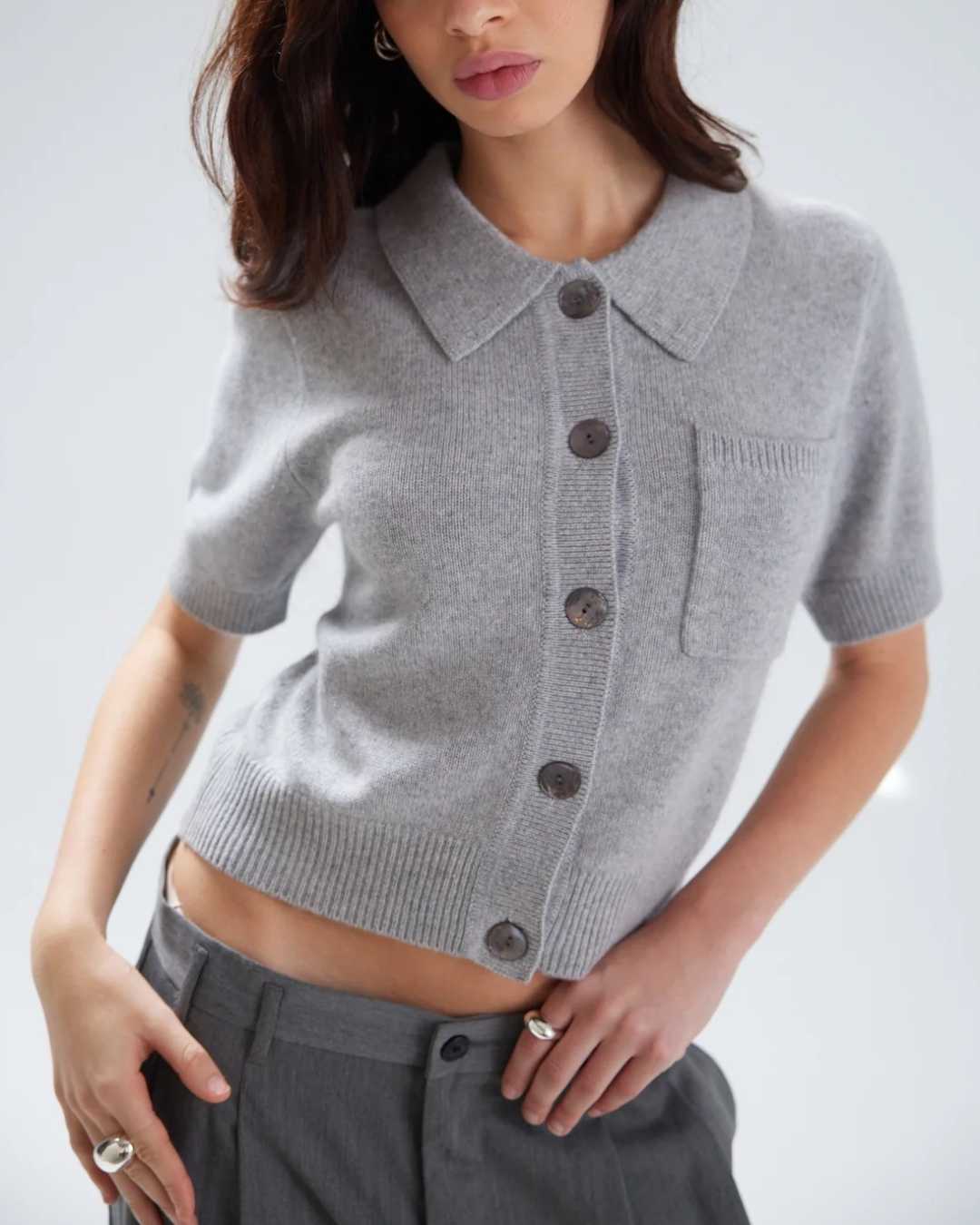 Harmony Short Sleeve Knit Shirt in Koala by Colorush