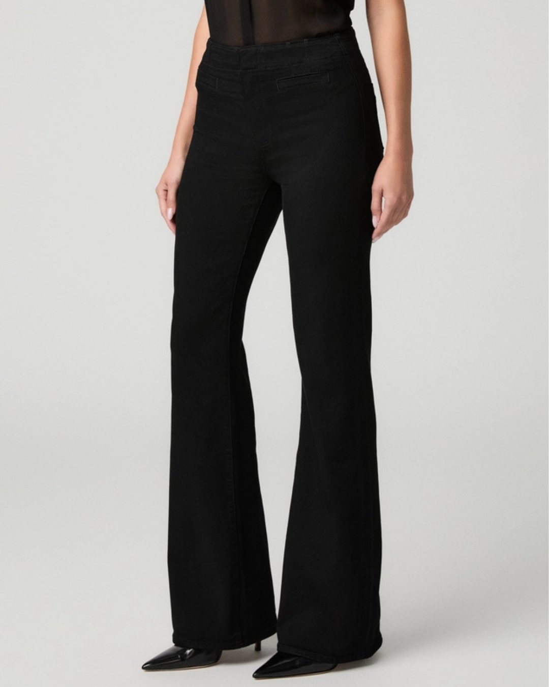 Sofia Flair Jean in Black Shadow by PAIGE
