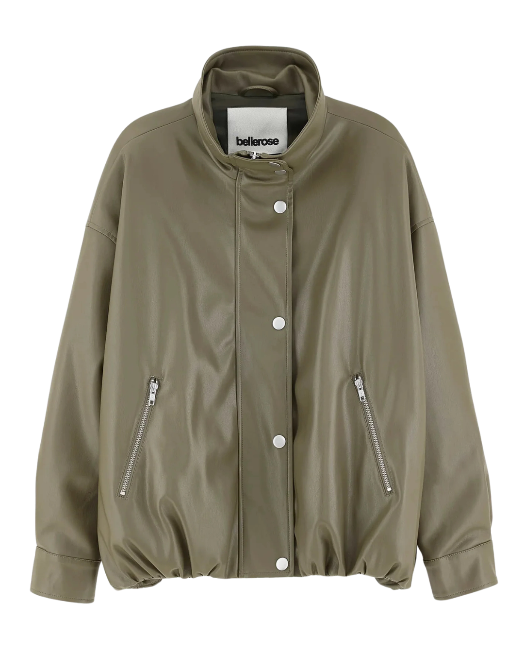 Jellis Faux Leather Jacket in Dusty Olive by Bellerose