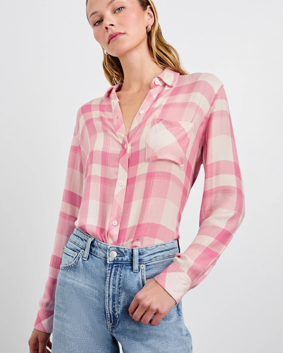 Ivory Rose Hunter Shirt by Rails