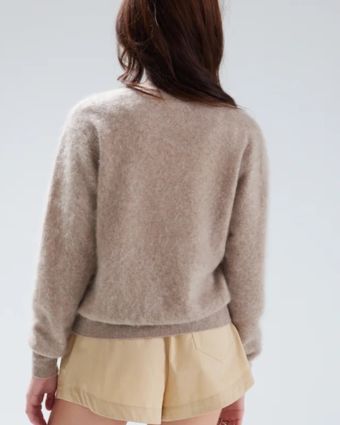 Brushed Vienna Cardigan in Truffle by Colorush