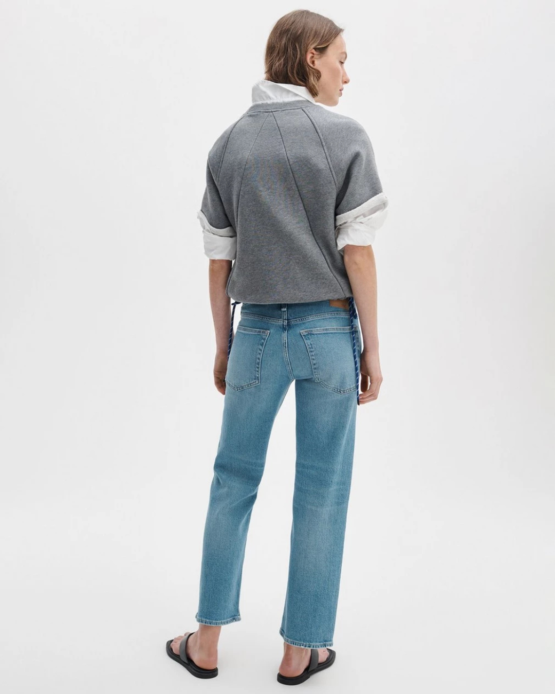 Harlow Ankle Length Straight Jeans in Sherman by Rag & Bone