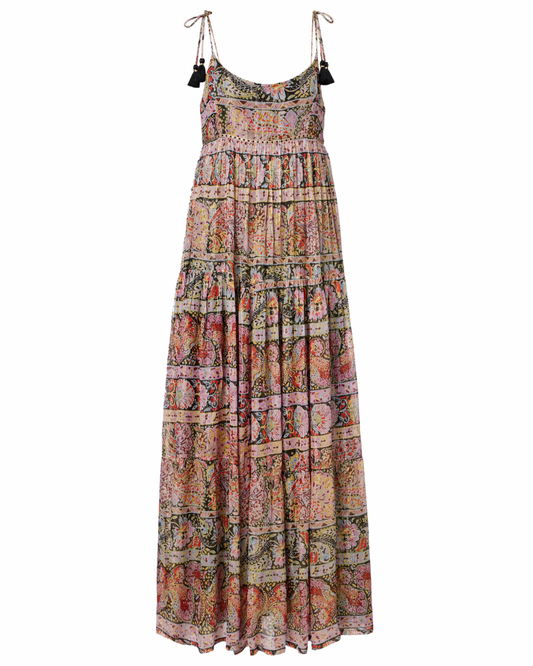 Kamilah Dress in Cara Black Stripe by RIXO