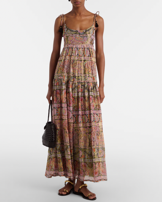 Kamilah Dress in Cara Black Stripe by RIXO