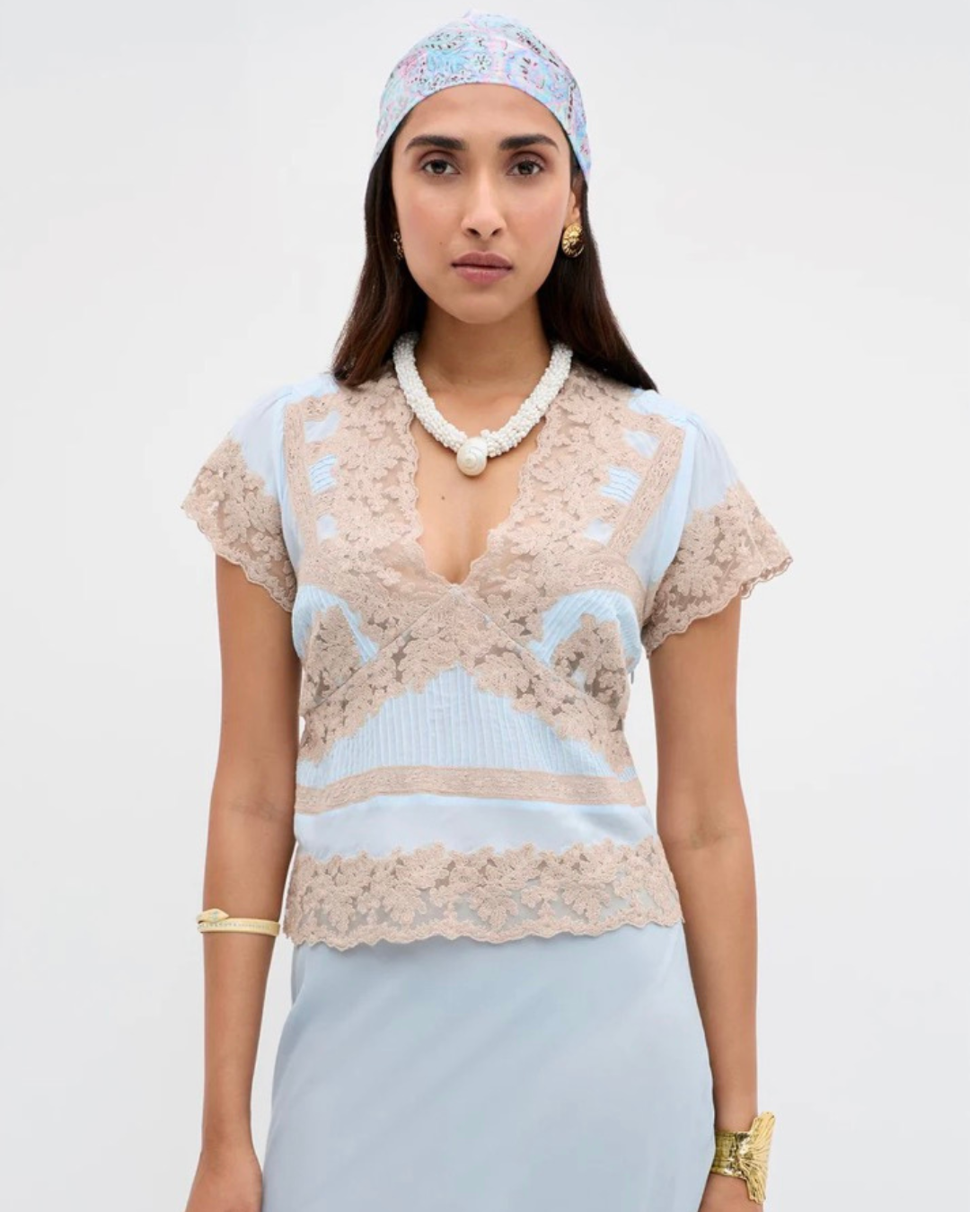 Vittoria Top in Bluebell by RIXO