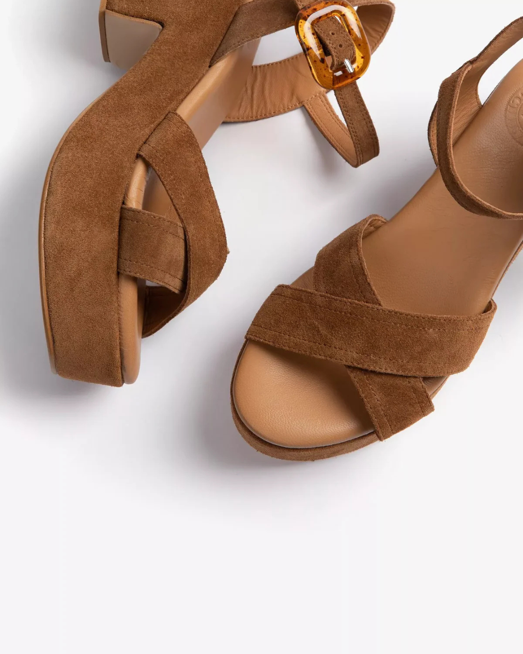 Bella Suede Sandal in Peat by Penelope Chilvers