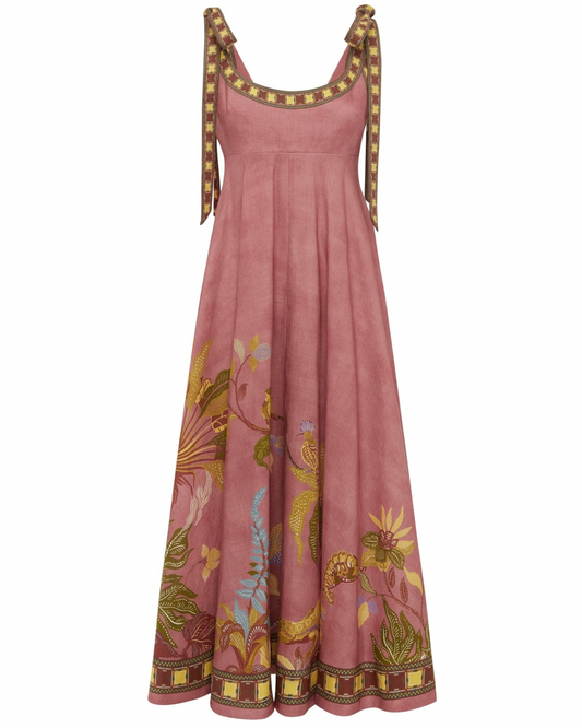 Zuri Ballet Sundress in Rose by Alemais