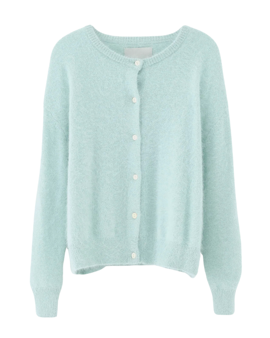 Dathan Angora Blend Cardigan in Ice by Bellerose