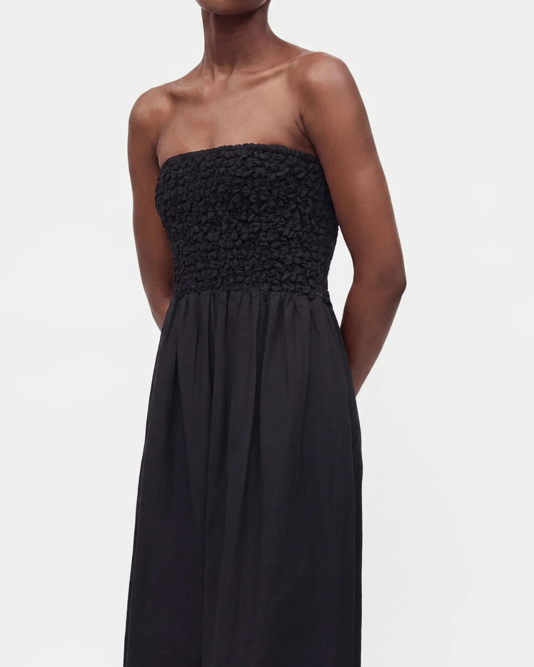 Orla Midi Dress in Black by Faithfull the Brand