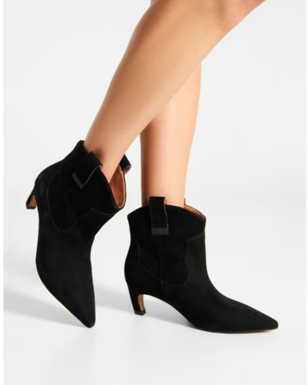 Dicte Low Boots in Black by Shoe The Bear