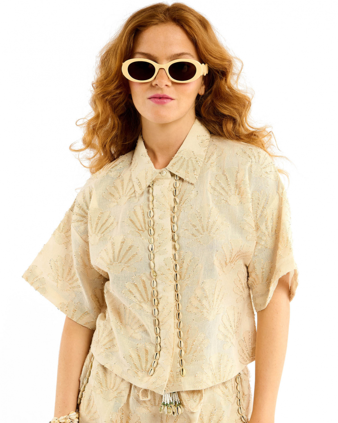 Dana Shirt in Ecru by Wild