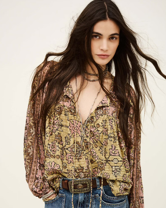 Pamila Blouse in Jaune in BA&SH