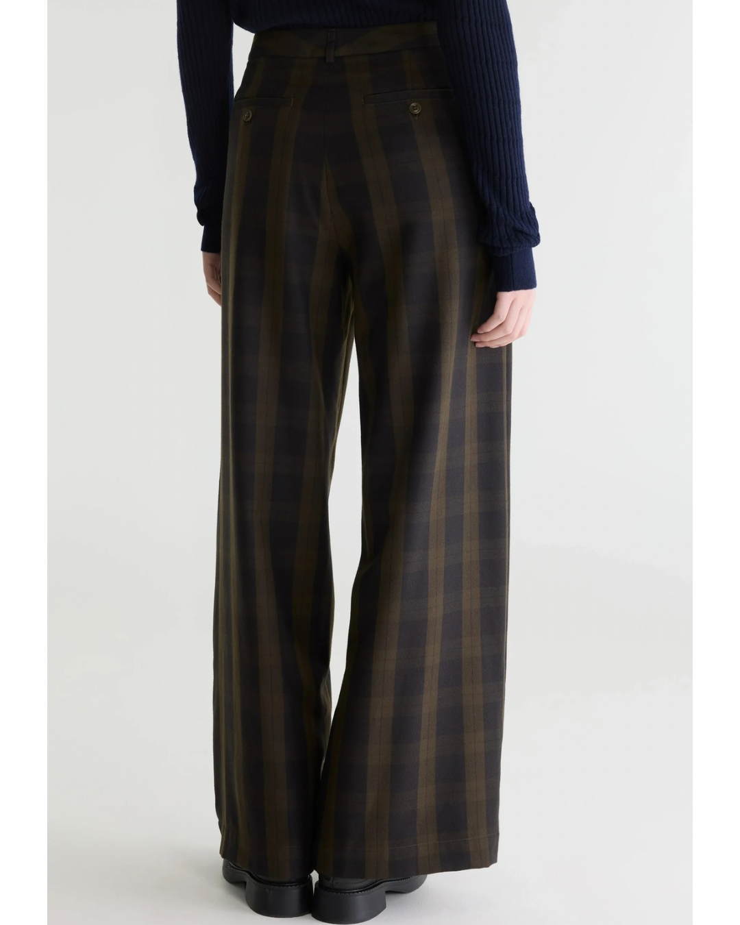 Volkert Wide Leg Trousers in Check C by Bellerose