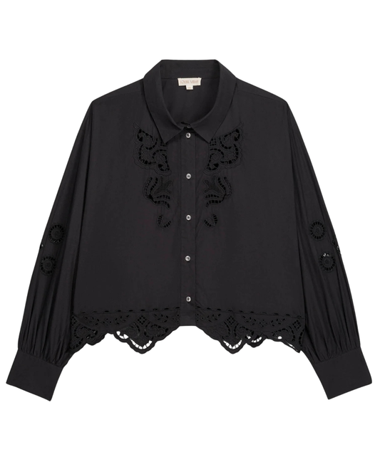 Rafael Shirt in Black by Louise Misha