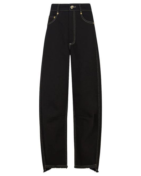 Blake Barrel Jeans in Black by AKYN