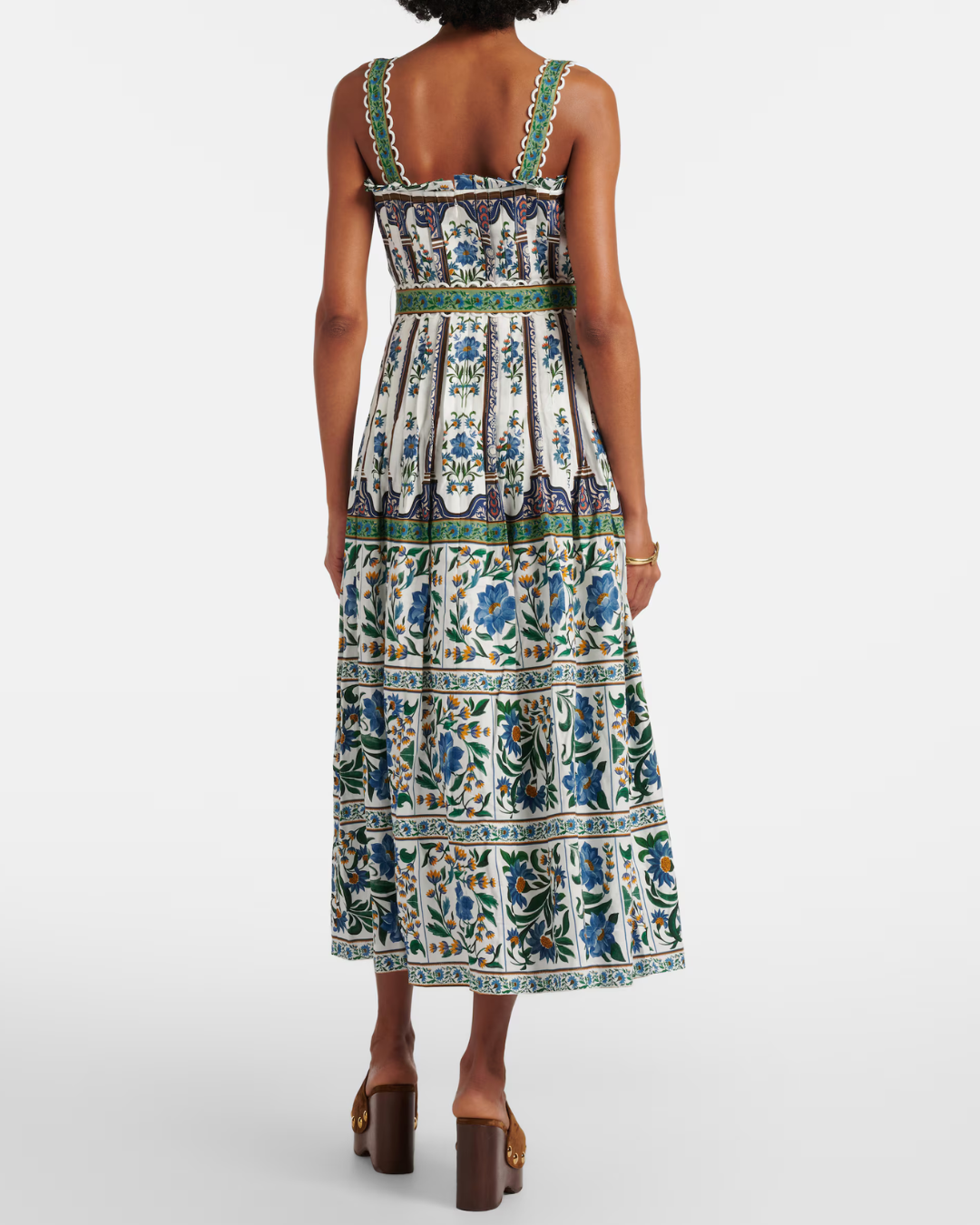 Manoela Sleeveless Belt Maxi Dress in Off White by FARM Rio