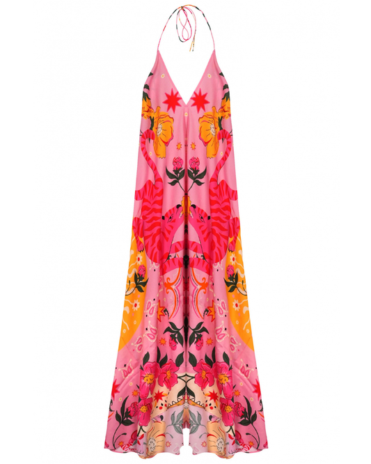 Voila Bandidas Dress in Rose by Wild