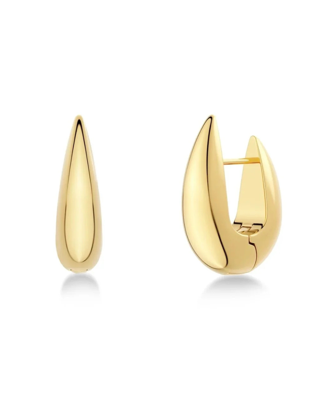 Crest Hoops in Gold by EDBLAD