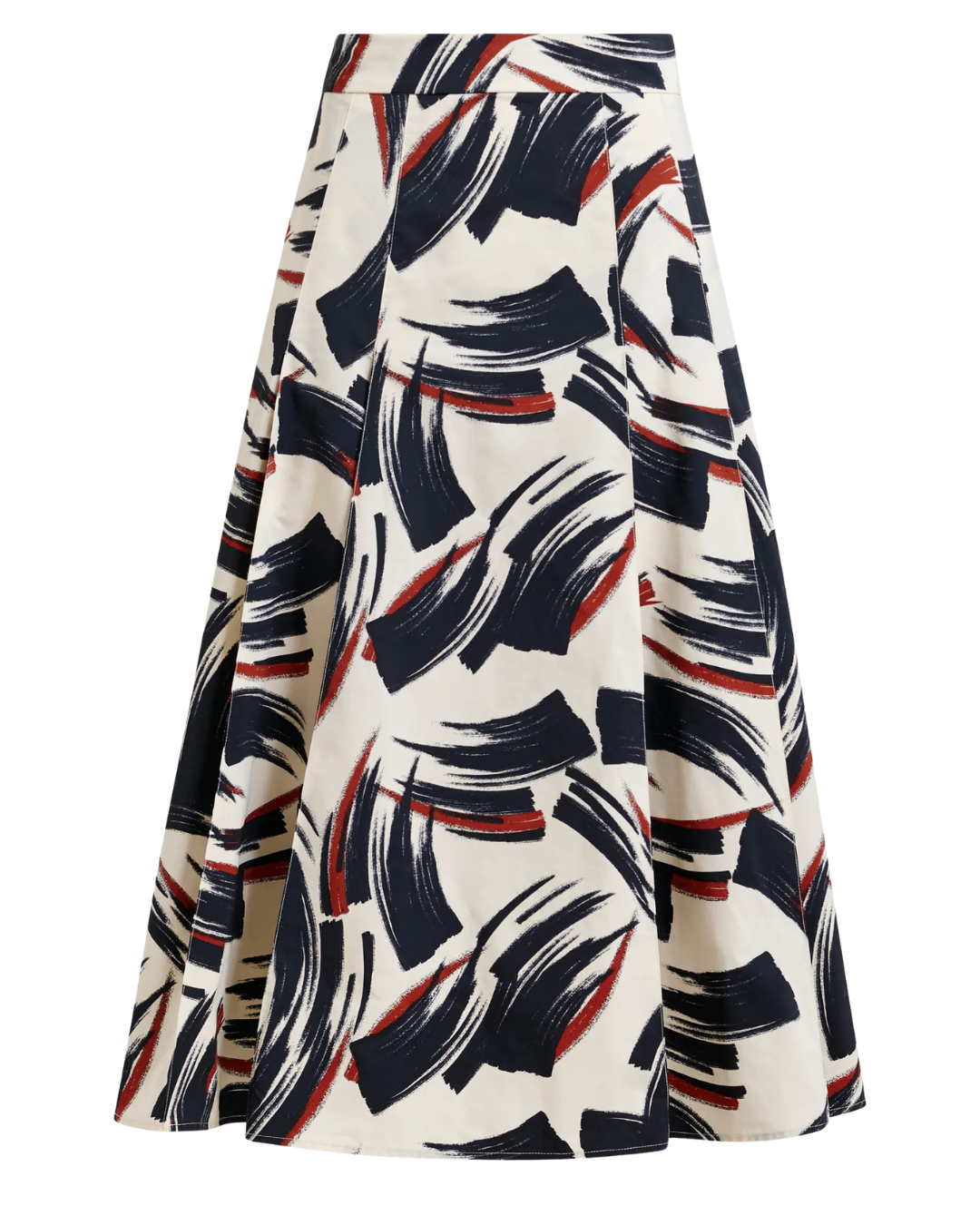 Jaelyn Deep Pleat Midi Skirt in Burned Red by Essentiel Antwerp