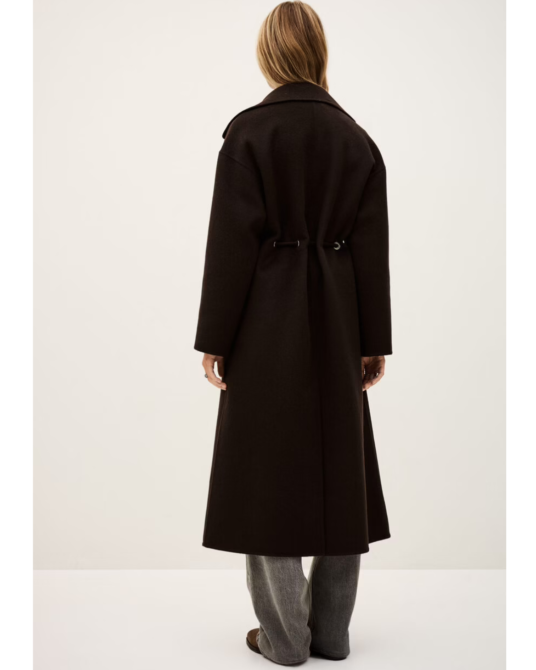 Kate Midi Coat in Brown by BA&SH