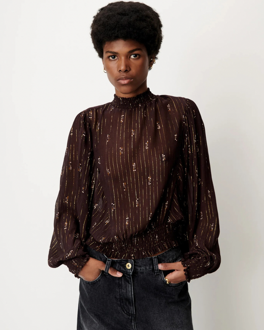 Duchess Blouse in Coffea Domiu by Sessùn