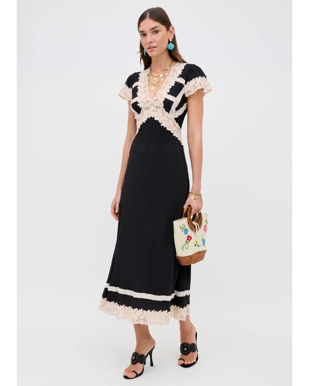 Martina Dress in Black by RIXO