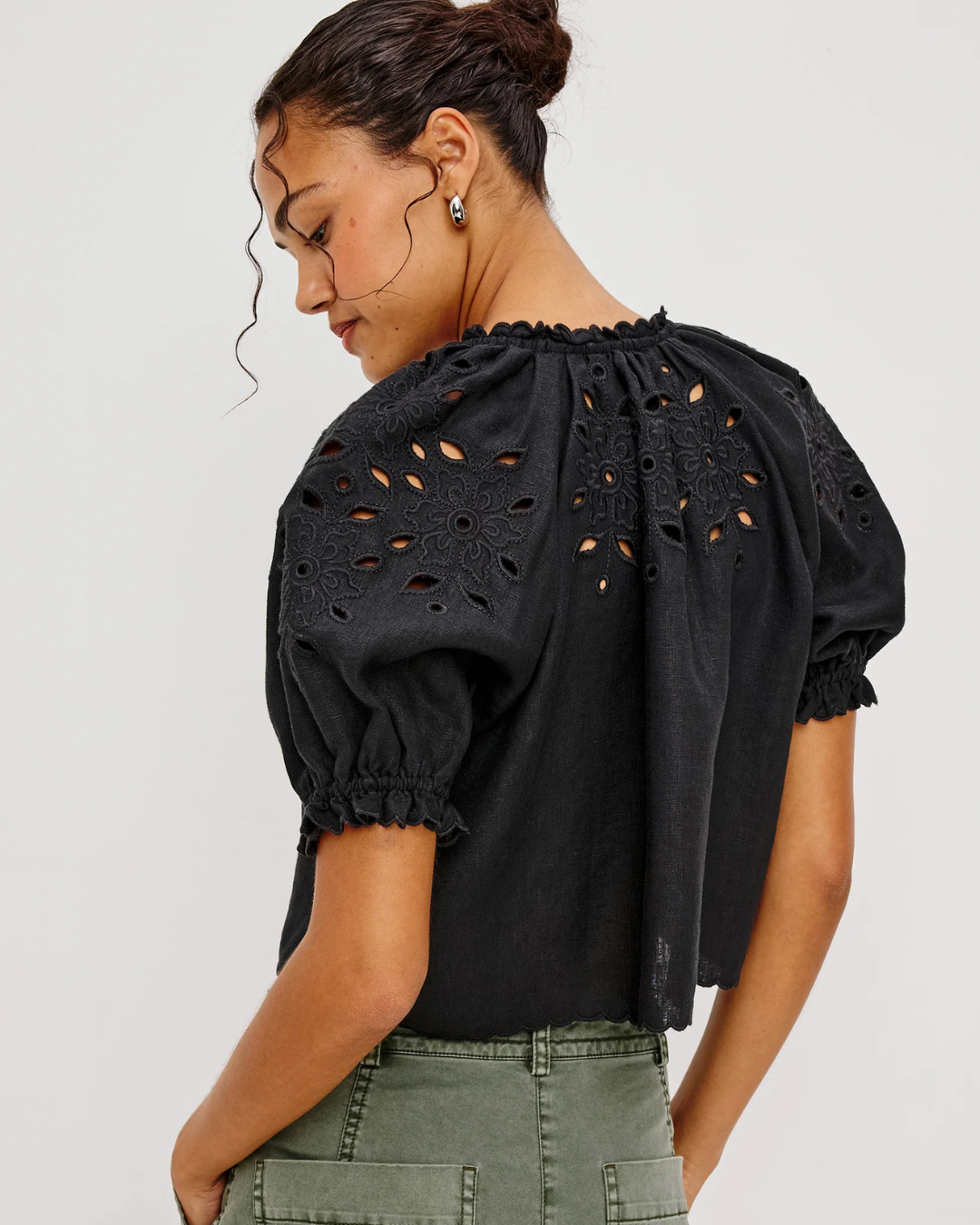 Lizbeth Blouse in Black by Rails