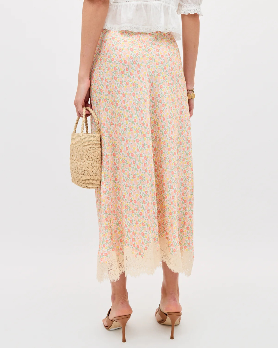 Matilde Skirt in Katie Floral Cream by RIXO