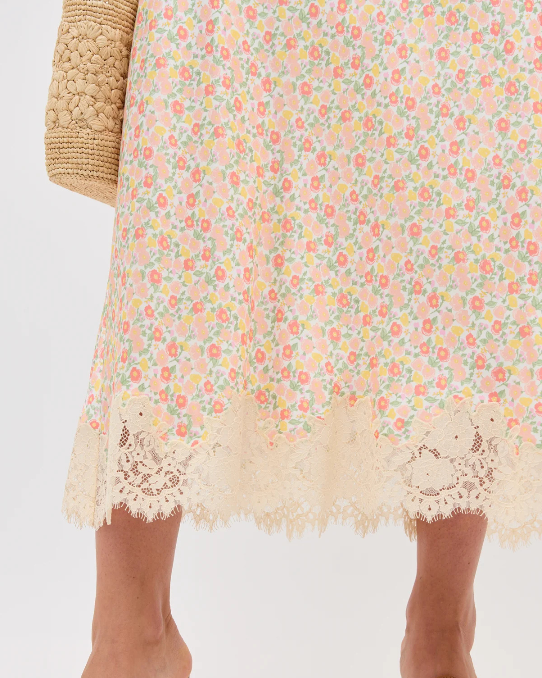 Matilde Skirt in Katie Floral Cream by RIXO
