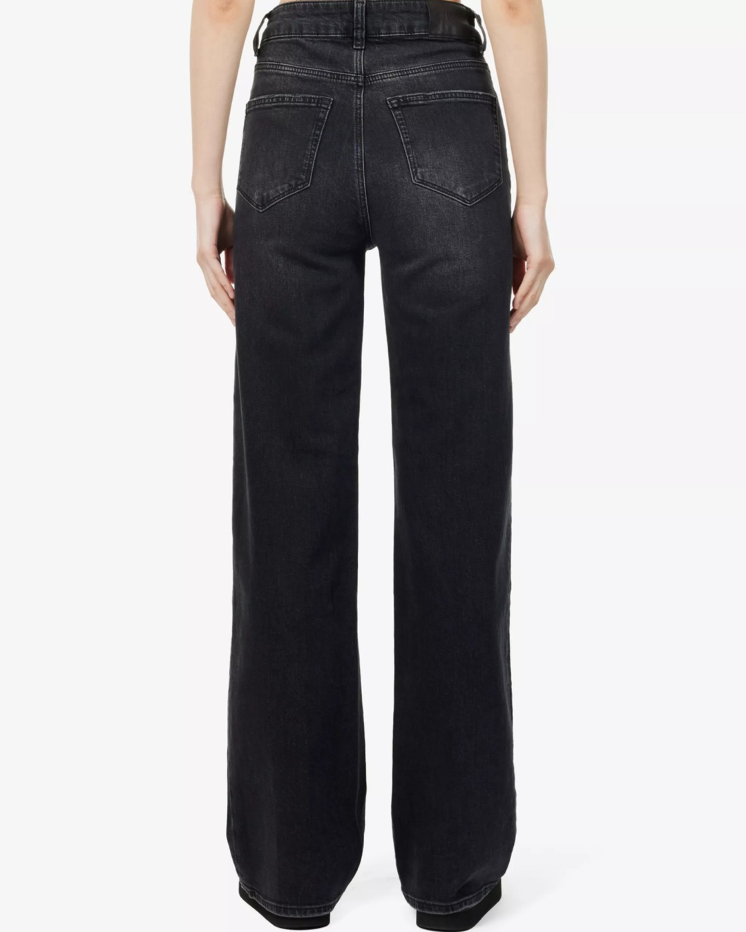 Sasha Jeans in Viper Distressed Black Denim by PAIGE