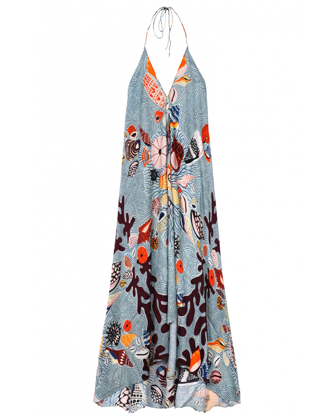 Voila Coral Dress in Blue by Wild