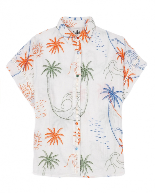 Owen Shirt in Ecru by Wild