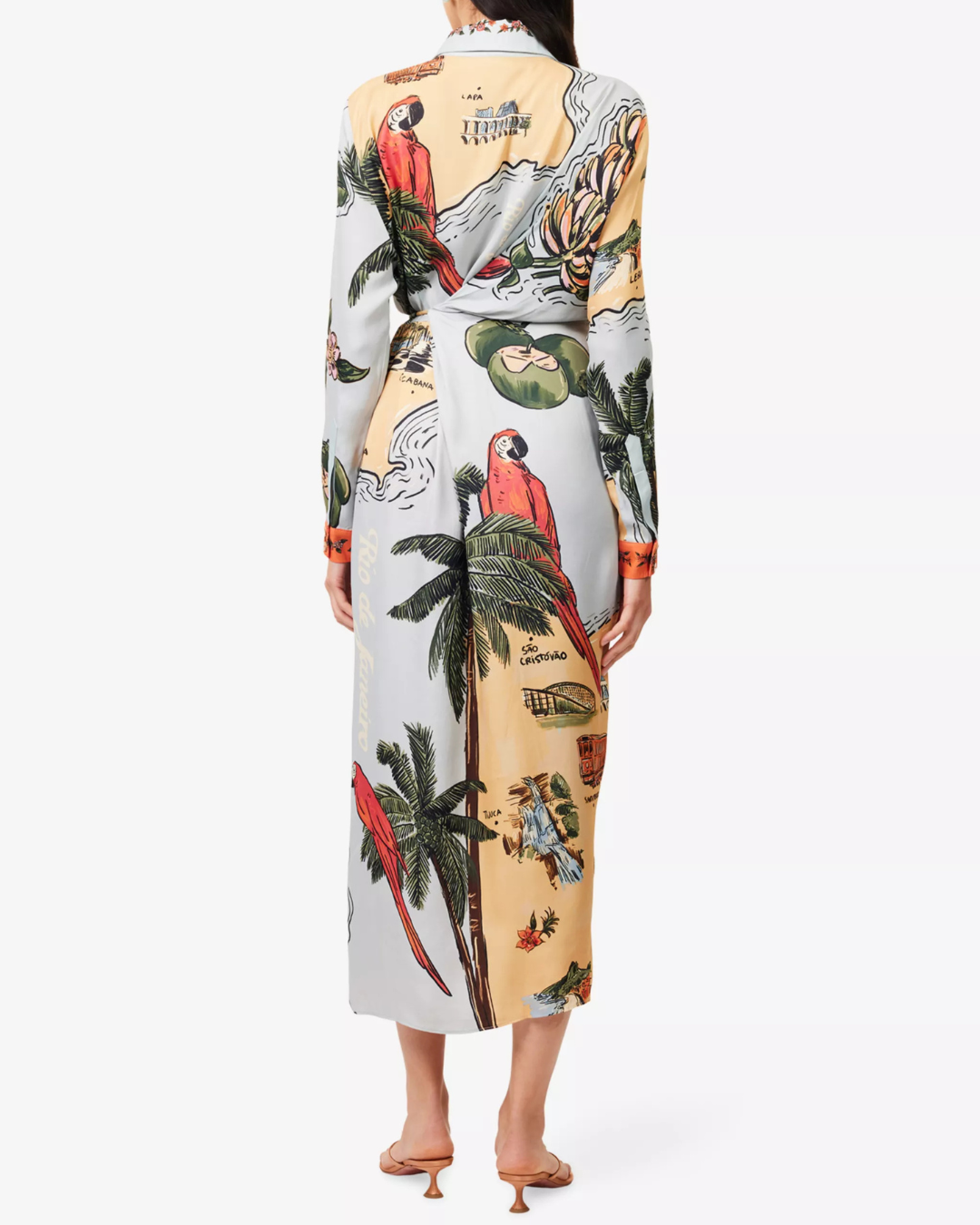 Beaches Path Collared Buttoned Maxi Dress by Farm Rio